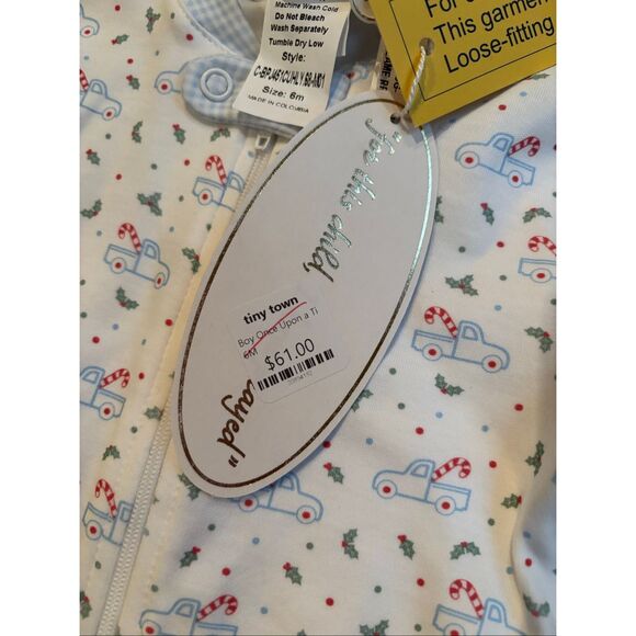 NWT Lullaby Set Christmas Pajamas 6m footie - Picture 4 of 5